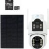 PNI IP792 Пакет Камера за видеонаблюдение Двоен обектив 2MP+2MP 3W Соларен панел