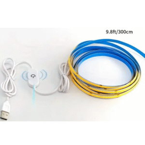 DIY LED COB 5V USB Гъвкава Диодна Лента със Сензор за димер 3М Warm White