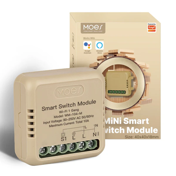 Moeshouse WiFi Едноканален Мини DIY Смарт модул за светлини Реле с таймер