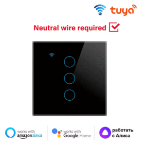 Tuya WiFi Интелигентен Стенен Превключвател Smart Life APP Alexa и Google Home