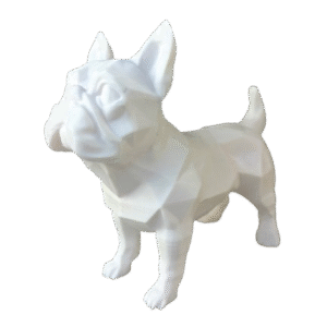 3D Print Арт Фигура „Френски Булдог“ – Геометричен Дизайн