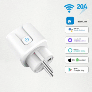 EWelink WiFi Интелигентен Контакт 20A Мониторинг на захранването