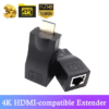 HDMI удължител HDMI към RJ45 чрез Cat 5e/6 LAN Ethernet мрежов адаптер 4k 1080p