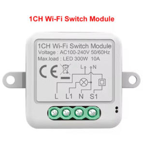 Tuya 10А WiFi Едноканален Смарт Модул Прекъсвач За осветление Съвместим с Alexa