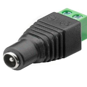 Клемен блок 2-пинов към DC 5.5x2.1mm 10бр.