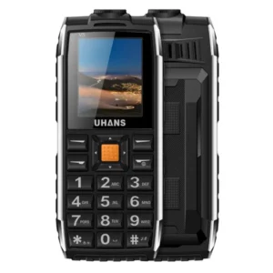 Uhans V5 Водоустойчив и удароустойчив телефон Dual SIM GSM 2500mAh батерия Мощен високоговорител FM радио и LED фенер