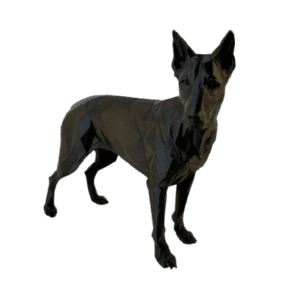 3D Print "Доберман" Геометрична декорация