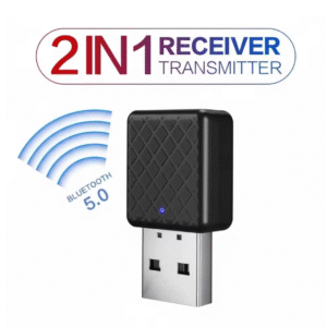 Мини Bluetooth 5.0 Аудио Адаптер – USB & 3.5 мм AUX за компютър, телевизор и колони