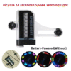 14 LED Водоустойчиви Светлини за Спици на велосипед