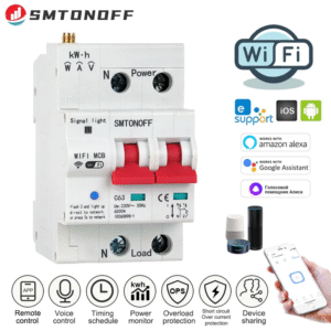 SMTONOFF 2P 63A WiFi Интелигентен MCB Прекъсвач
