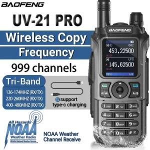 BAOFENG UV-21 Pro Безжична Водоустойчива Радиостанция 16КМ Обхват UV 21 Pro